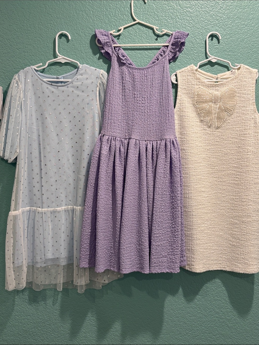 H&M girls dress bundle size 8/10 years blue purple white